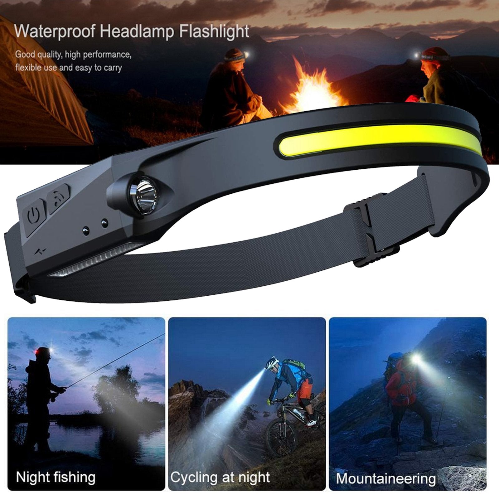 Camping Headlamp Flashlight
