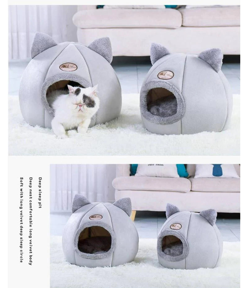 Winter Comfort Cat Bed
