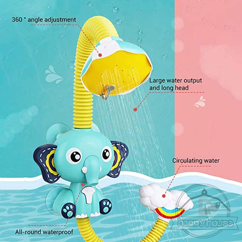 Baby Elephant Sprinkler Bath Toy